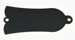 METAL GUITAR BLANK 2 HOLES TRUSS ROD COVER FITS GIBSON LES PAUL LP SG BLACK