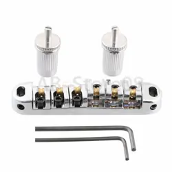 TUNE-O-MATIC STYLE BRIDGE ROLLER SADDLES FOR ELECTRIC GIBSON GUITAR CHROME