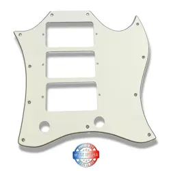 AGED WHITE FULL FACE PICKGUARD FOR 1960'S GIBSON SG CUSTOM 3 PICKUP MADE IN USA