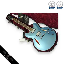 GIBSON DG335 DAVE GROHL PELHAM BLUE ELECTRIC GUITAR 2008  RARE MODEL