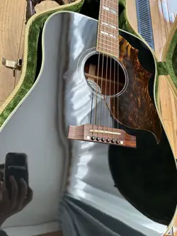 GIBSON HUMMING BIRD EBONY BLACK NO.MF2026