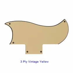 FOR US GIBSON SG‘61 REISSUE GUITAR PICKGUARD SCRATCH PLATE , 3PLY VINTAGE YELLOW