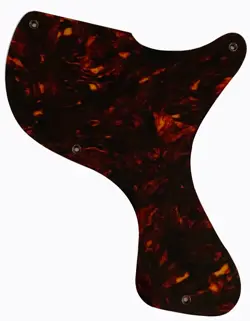 CUSTOM FOR GIBSON LES PAUL JUNIOR 1958 GUITAR PICKGUARD,1 PLY BROWN TORTOISE