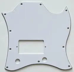 FOR FIT GIBSON SG STANDARD SINGLE HUMBUCKER GUITAR PICKGUARD 3 PLY WHITE