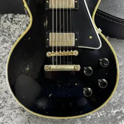 GIBSON CUSTOM SHOP LIMITED TIME MURPHY LAB 1957 LES PAUL 2-PICKUP EBONY ULTRA SA