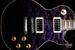 GIBSON CUSTOM SHOP LES PAUL CLASS 5 QUILT TOP TRANSPARENT PURPLE #GG2P4
