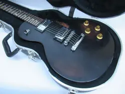 2002 GIBSON LES PAUL SPECIAL BLACK ELECTRIC GUITAR (REPAIRED) HARD CASE 