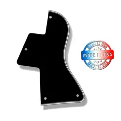 NEW 5 PLY BLACK/WHITE WIDE BEVEL PICKGUARD FOR GIBSON LES PAUL SPECIAL HUMBUCKER