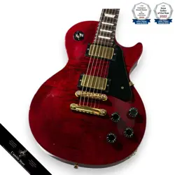 GIBSON LES PAUL STUDIO FIGURED WINE RED 2004 ELECTRIC GUITAR GOLD HARDWARE