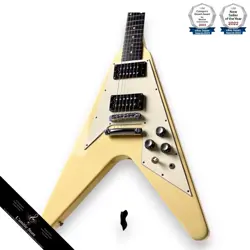 GIBSON FLYING V 1967 REISSUE CLASSIC WHITE ELECTRIC GUITAR USED
