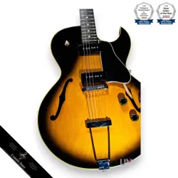 GIBSON ES-135 VINTAGE SUNBURST 1995 ELECTRIC GUITAR, RARE COLLECTIBLE