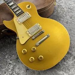 GIBSON CUSTOM SHOP AGED HISTORIC 1957 LES PAUL GOLDTOP LEFT-HAND # HS7 *ZI430