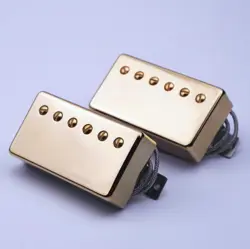 FIT GIBSON 57 57+ PLUS GUITAR ALNICO II CLASSIC VINTAGE HUMBUCKER PICKUPS GOLD