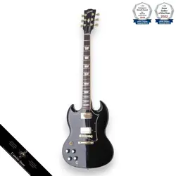 GIBSON SGSTD LEFT HAND MODIFIED EBONY ELECTRIC GUITAR  DANCAN PICKUPS