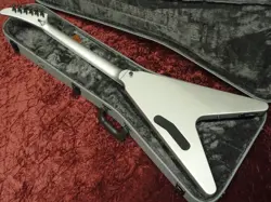GIBSON DAVE MUSTAINE FLYING V EXP SILVER METALLIC  210130229