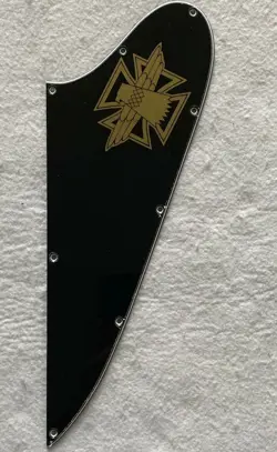 FOR GIBSON THUNDERBIRD FIREBIRD BLANK GUITAR PICKGUARD SCRATCH PLATE ,3PLY BLACK
