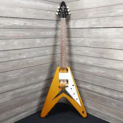 EPIPHONE INSPIRED BY GIBSON 1958 KORINA FLYING V GUITAR SHELL AS IS