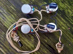 GIBSON FIREBIRD WIRING HARNESS 500K POTS NO LOAD TONE POTS KELLLINGSOUND