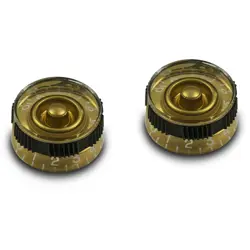 2 GIBSON STYLE NON SLIP SPEED KNOBS GOLD FIT LES PAUL USA