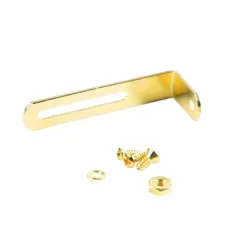 KLUSON GIBSON LES PAUL HISTORIC BRASS GOLD PICKGUARD BRACKET W/ SCREWS KLPPBB-G