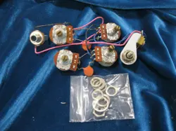 1972 GIBSON SG DELUXE WIRING HARNESS POTS JACK AND SWITCH