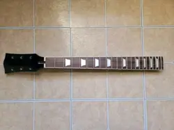 BLACK 22 FRET ELECTRIC GUITAR NECK FOR DIY GIBSON EPIPHONE LES PAUL *PRE-DRILLED