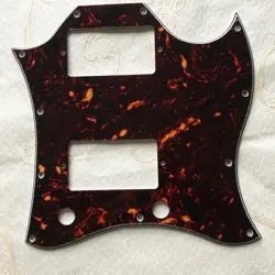FOR FIT US GIBSON SG STANDARD STYLE FULL FACE GUITAR PICKGUARD,BROWN TORTOISE