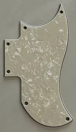 FOR GIBSON SG SPECIAL 2018 OD MINI HUMBUCKER GUITAR PICKGUARD IVORY WHITE PEARL