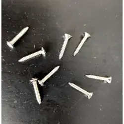 8 SCREW CHROME 2.5 X 15MM FOR FRAMES MICROS STYLE GIBSON & PASS STRINGS