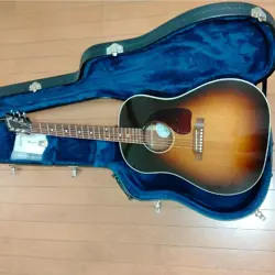 ACOUSTIC GUITAR GIBSON J-45 STANDARD SUNBURST MADE IN 2012 & HARD CASE