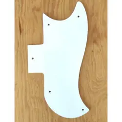 PICKGUARD WHITE FINE HALF FACE 1 PLY FOR GIBSON SG 1961-1970