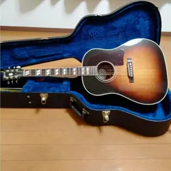 ACOUSTIC GUITAR GIBSON SOUTHERN JUMBO 2012 SUNBURST WITH CASE GOOD CONDITION