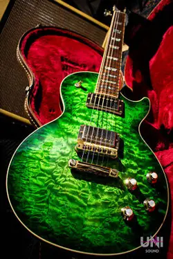 GIBSON LES PAUL PREMIUM QUILT PROTO GREEN OCEAN BURST 2016