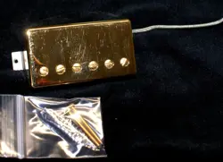 VINTAGE GIBSON USA HUMBUCKER GUITAR PICKUP  BRIDGE GOLD