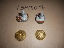 GIBSON 1959 POTENTIOMETERS AND VOLUME/TONE KNOBS