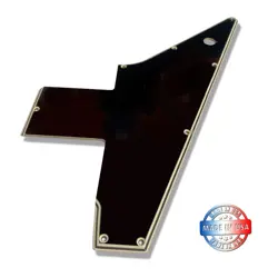 WIDE BEVEL 5 PLY BLACK/CREAM PICKGUARD FOR GIBSON EXPLORER OPTION 1 MADE IN 🇺🇸