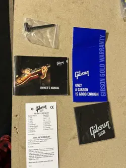 GIBSON 2006 BLANK WARRANTY CHECKLIST MANUAL CLOTH TRUSS TOOL LES PAUL SG RARE!!!