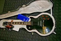 AS-IS 2011 GIBSON LES PAUL TRADITIONAL PRO, SPLIT COIL P-90S, BIG CRACK ON NECK!