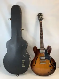 GIBSON ES-335 DOT ELECTRIC GUITAR FLAMED SUNBURST 2000' W/ CASE