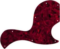 WD CUSTOM PICKGUARD FOR GIBSON SG JUNIOR #05T TORTOISE SHELL SOLID (SEMI-TRAN...