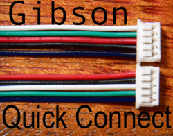 2 QUICK CONNECT ADAPTERS FOR GIBSON CONTROL BOARD PCB PICKUP WIRE CONNECTOR PLUG