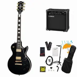 EPIPHONE INSPIRED BY GIBSON CUSTOM LES PAUL CUSTOM EBONY YAMAHA GA15II AMPLIFIER