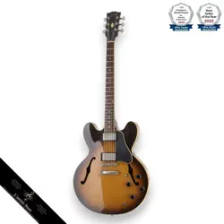 GIBSON ES335 DOT REISSUE VINTAGE SUNBURST  GUITAR LIGHT WEAR