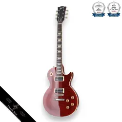 GIBSON LES PAUL CLASSIC PLUS TRANS RED ELECTRIC GUITAR   GOOD CONDITION