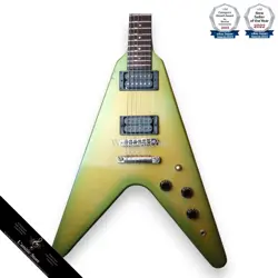 GIBSON USA FLYING V '84 ELECTRIC GUITAR GREEN BURST ALDER BODY