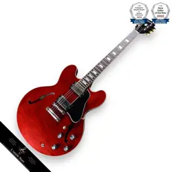 GIBSON ES335 FIGURED SEMIHOLLOW GUITAR SIXTIES CHERRY  AAA MAPLE