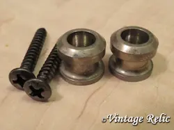 AGED SCHALLER GROVER END PINS STRAP LOCKS BUTTONS FOR FENDER GIBSON GUITAR