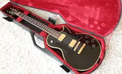 ELECTRIC GUITAR GIBSON LES PAUL STUDIO CUSTOM 1984 NORLIN ERA BLACK WITH CASE