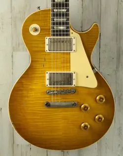 USED GIBSON CUSTOM 1959 LES PAUL STANDARD MURPHY LAB HEAVY AGED (225)