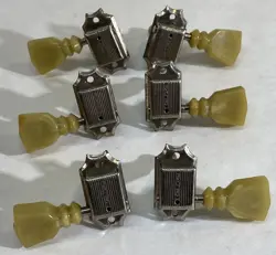 VINTAGE 1950'S KLUSON SINGLE LINE RING CLEAN GIBSON LES PAUL TUNERS DELUXE SET